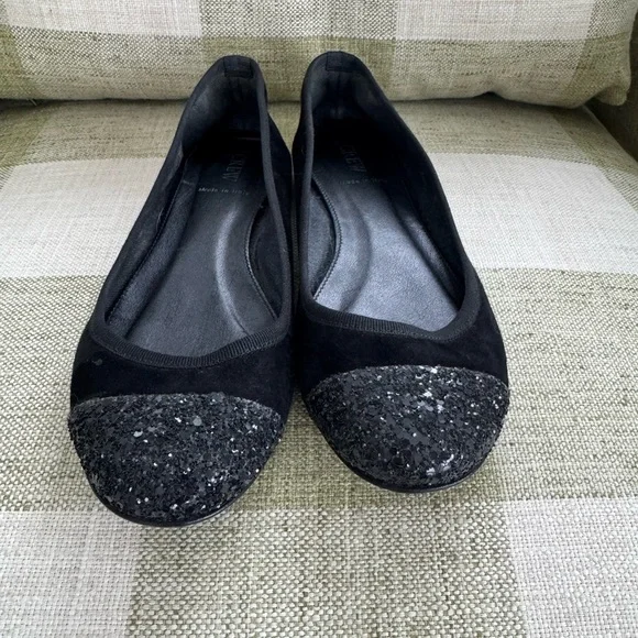 J Crew Glitter Cap Toe Flat - Picture 1 of 4